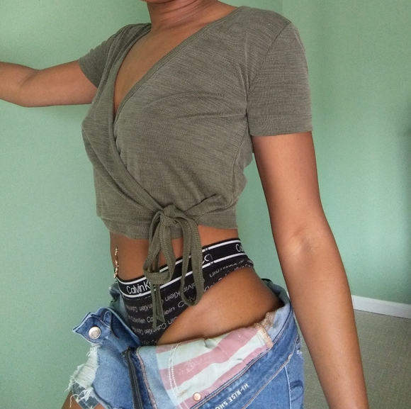 Women's forever 21 crop kimono top - Picture 2 of 9